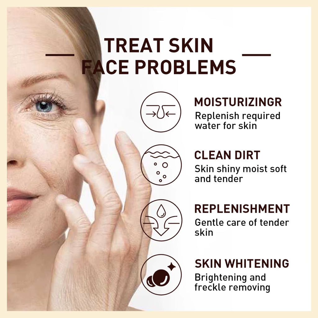 White Rice Face Serum Daily Moisturizing Soothing Redness Relief Discomfort Enhance Skin Elasticity Glowing Face Serum