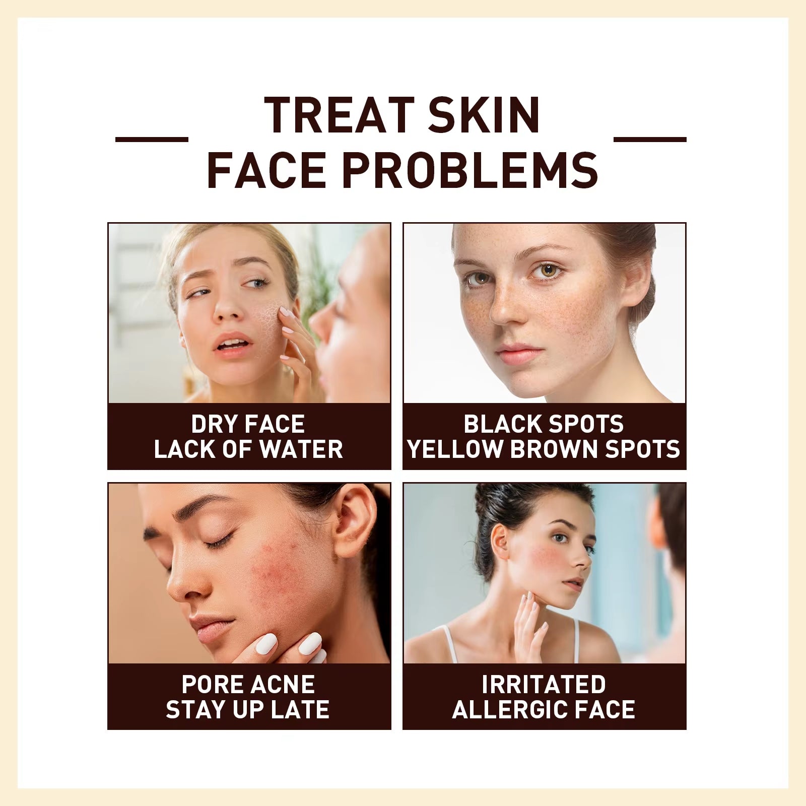 White Rice Face Serum Daily Moisturizing Soothing Redness Relief Discomfort Enhance Skin Elasticity Glowing Face Serum