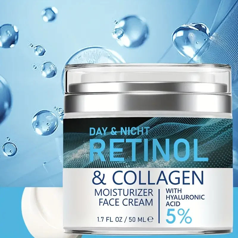 Face Skin Care Retinol Collagen Cream Anti-Aging Wrinkle Deep Hydration Moisturizing Skin Health Whitening Exfoliation