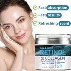 Face Skin Care Retinol Collagen Cream Anti-Aging Wrinkle Deep Hydration Moisturizing Skin Health Whitening Exfoliation