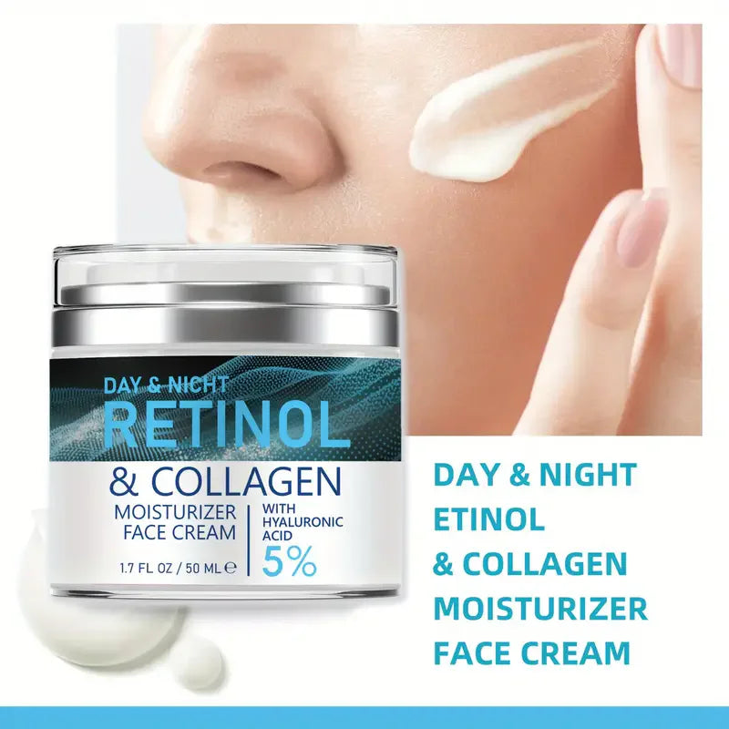 Face Skin Care Retinol Collagen Cream Anti-Aging Wrinkle Deep Hydration Moisturizing Skin Health Whitening Exfoliation