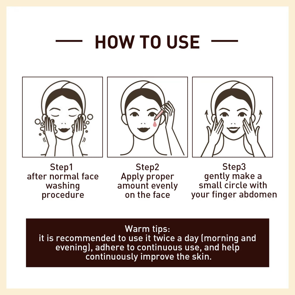 White Rice Face Serum Daily Moisturizing Soothing Redness Relief Discomfort Enhance Skin Elasticity Glowing Face Serum