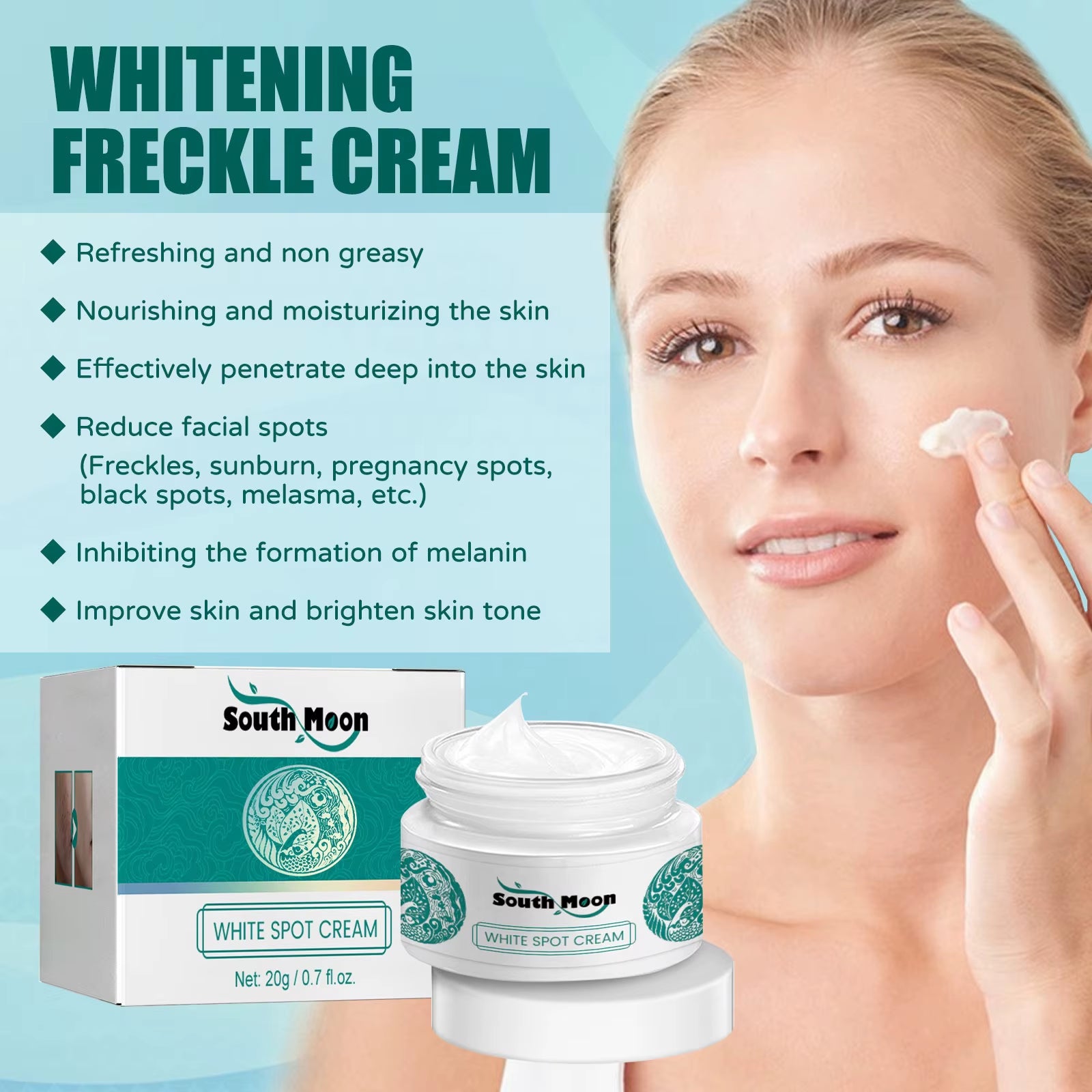 20G anti Pigmentation Face Cream Whitening Dark Spot Lighten Refining Skin Hydrate Repair Rough Dullness Facial Cream