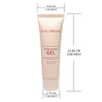 Light Beige Face Exfoliating Gel Scrub - Pore-Cleansing Acne Skin Care for Face, Body & Pedicure, Gentle Hydrating Exfoliator